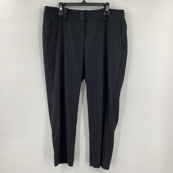 Nike Golf Tour Performance Capri Pants Women's Sz. 8 Black 22" Inseam 618146-010 - Picture 1 of 10